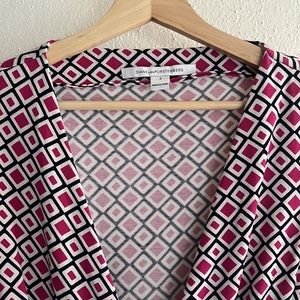 Diane von Furstenberg wrap dress knee length classic closet must have